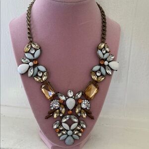 Elegant Multi-Color Statement Necklace